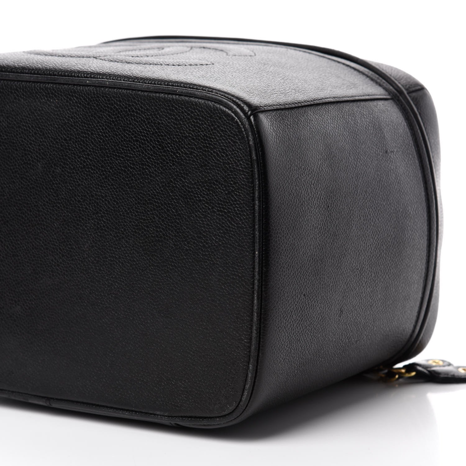 Chanel Caviar CC Vanity Train Case Black 7 of 15