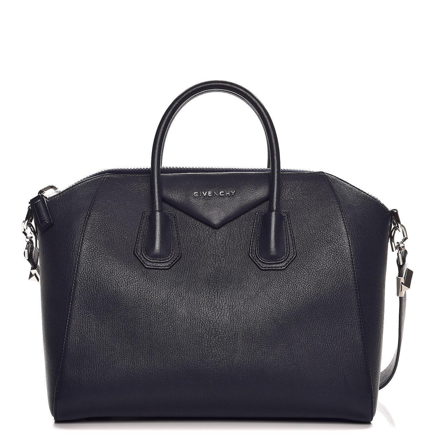 Givenchy Sugar Goatskin Medium Antigona Navy 1 of 10