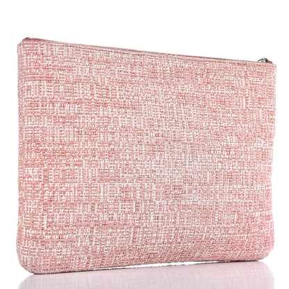 Chanel Canvas Small Deauville Pouch Pink 3 of 9