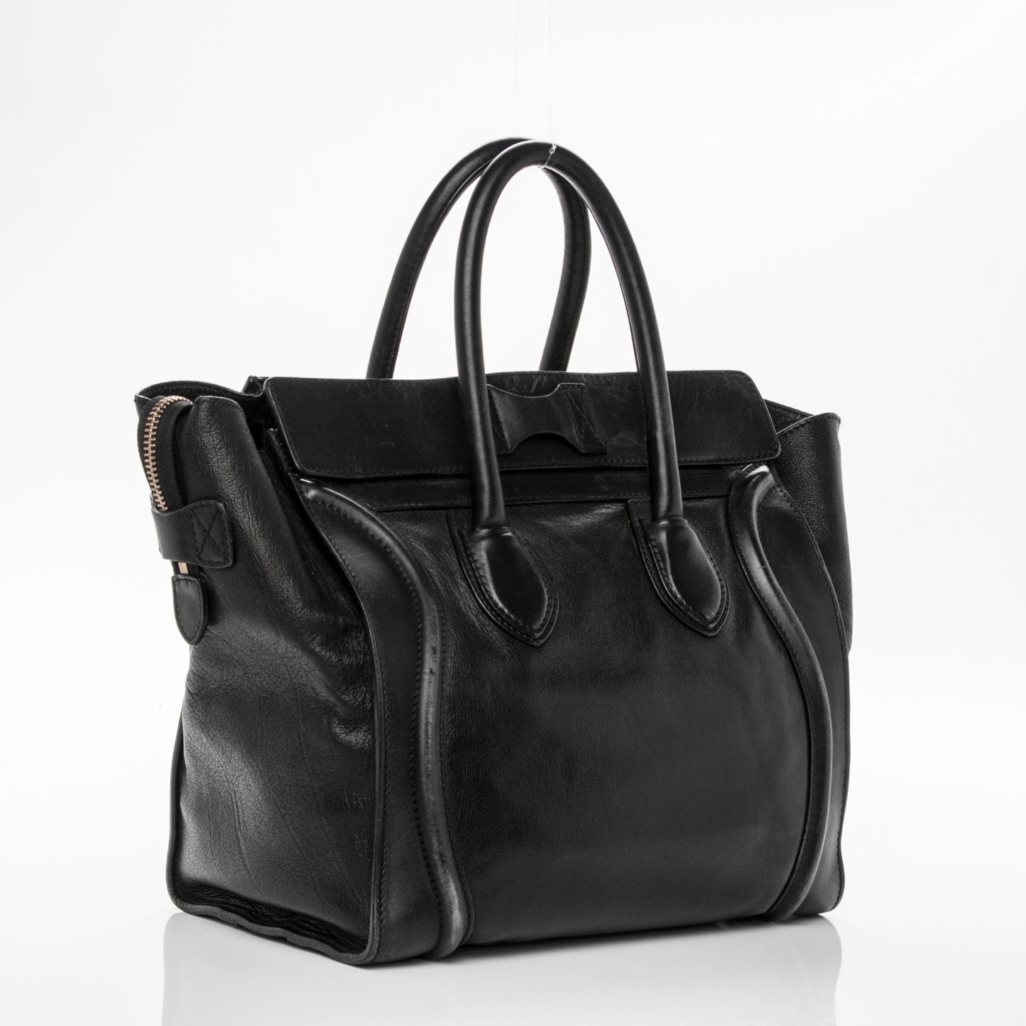 Smooth Calfskin Mini Luggage Black