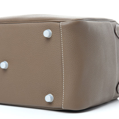 Hermes Taurillon Clemence Lindy 30 Etoupe 10 of 11