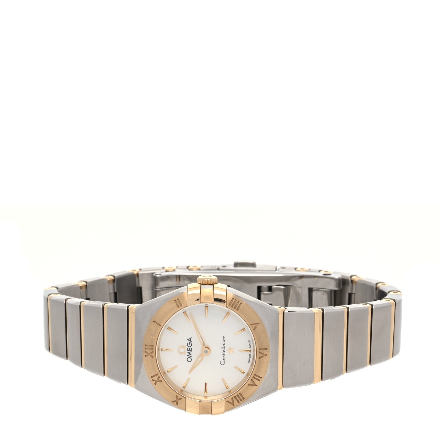Omega Stainless Steel 18K Yellow Gold Mother of Pearl 25mm Constellation Quartz Watch 131.20.25.60.05.002 2 of 5