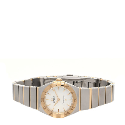 Omega Stainless Steel 18K Yellow Gold Mother of Pearl 25mm Constellation Quartz Watch 131.20.25.60.05.002 2 of 5