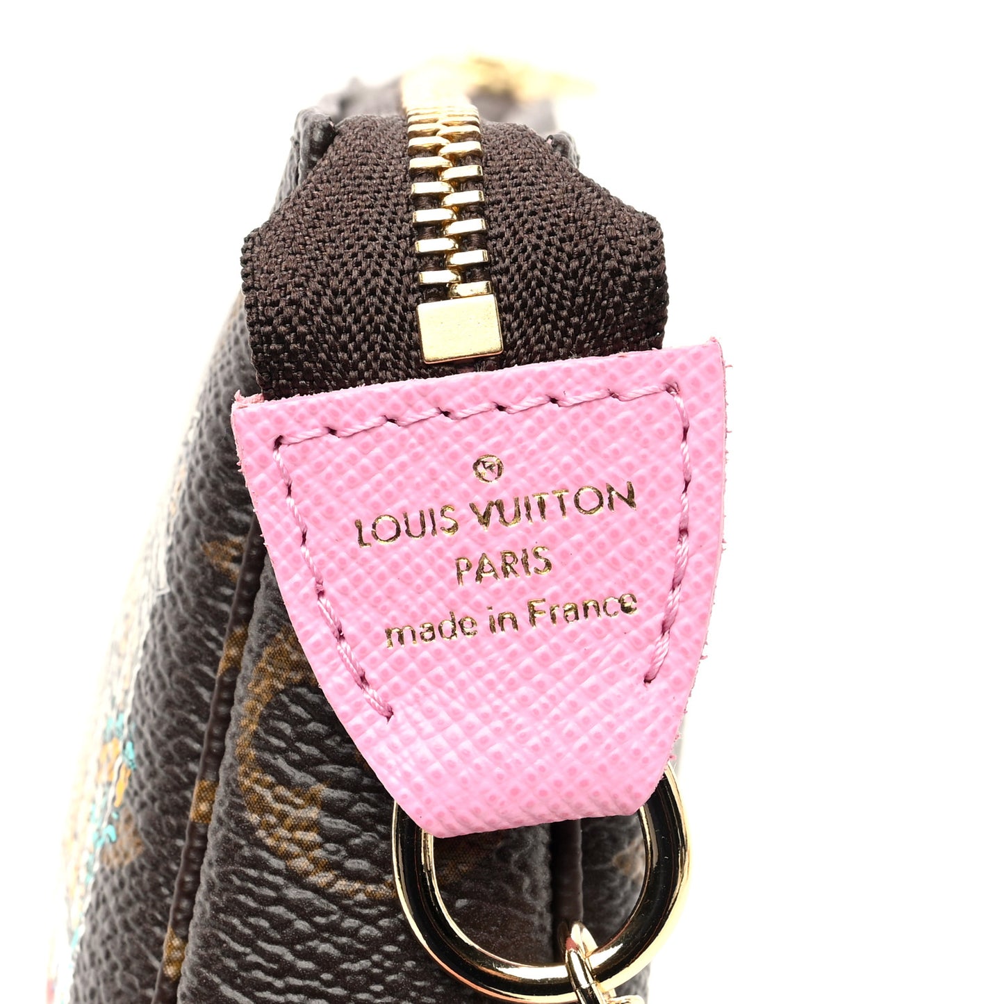 Monogram 2022 Christmas Animation Paris Mini Pochette Accessories Pink