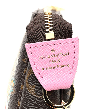 Louis Vuitton Monogram 2022 Christmas Animation Paris Mini Pochette Accessories Pink 6 of 9
