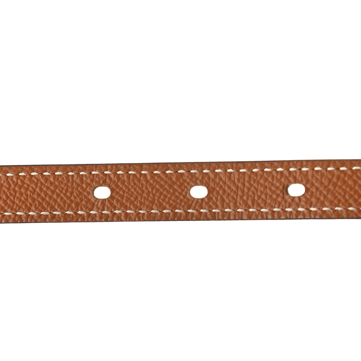 Hermes Epsom Swift 13mm Lucky 15 Belt 75 Black Gold 3 of 5