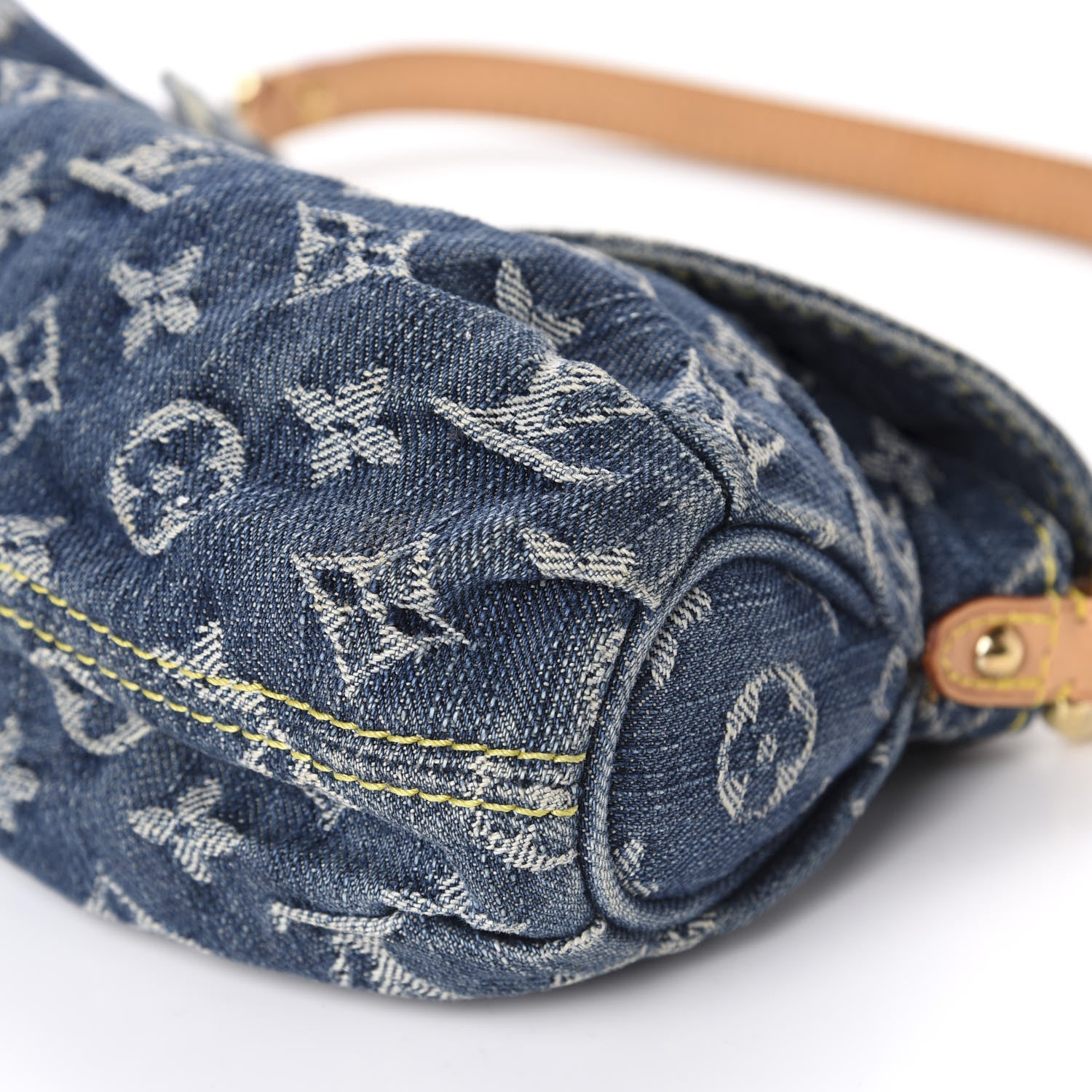 Louis Vuitton Monogram Denim Mini Pleaty Blue 7 of 10