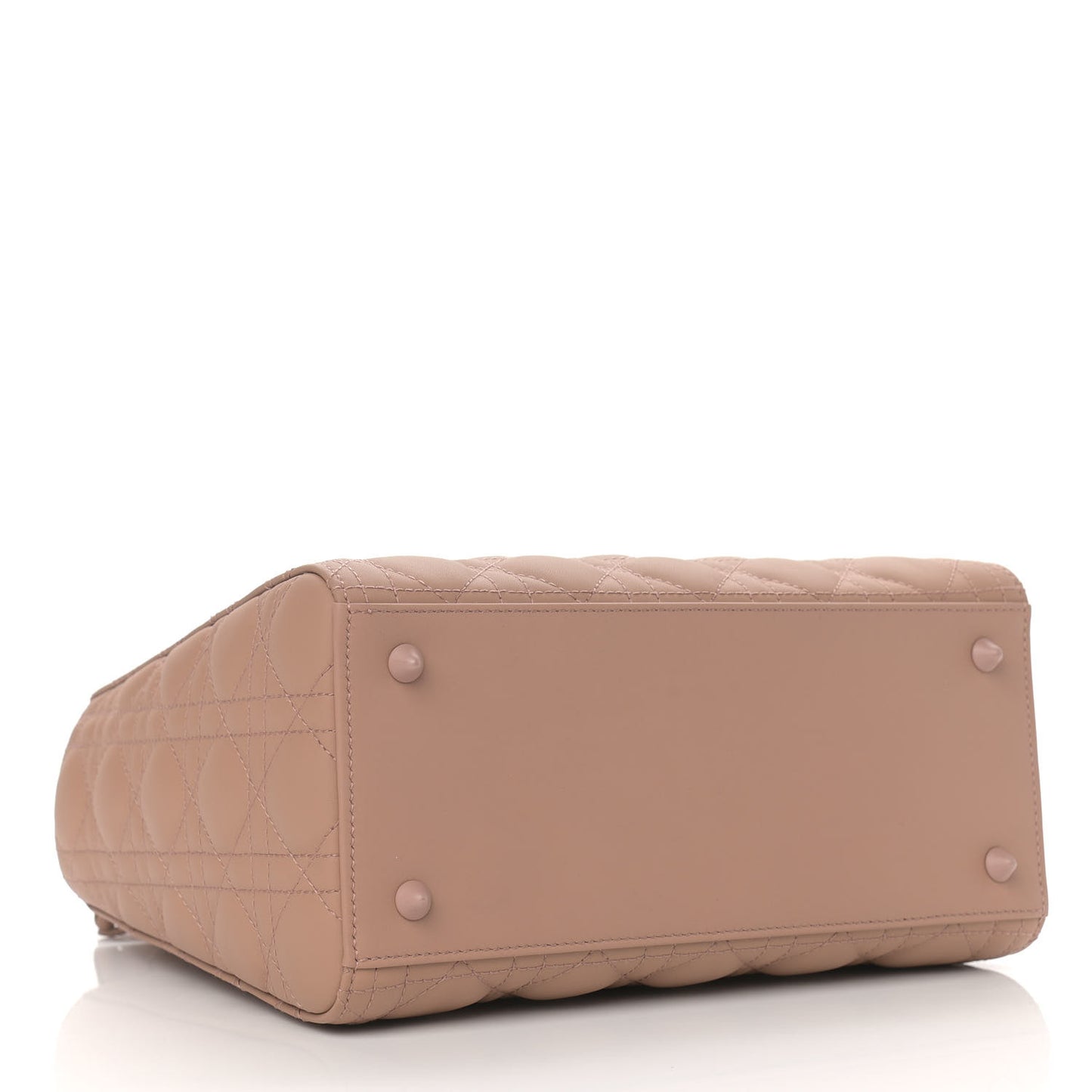 Ultra Matte Calfskin Cannage Medium Lady Dior Beige