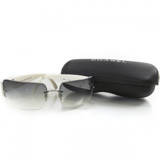 Chanel CC Rhinestone Logo Sunglasses 9 of 9