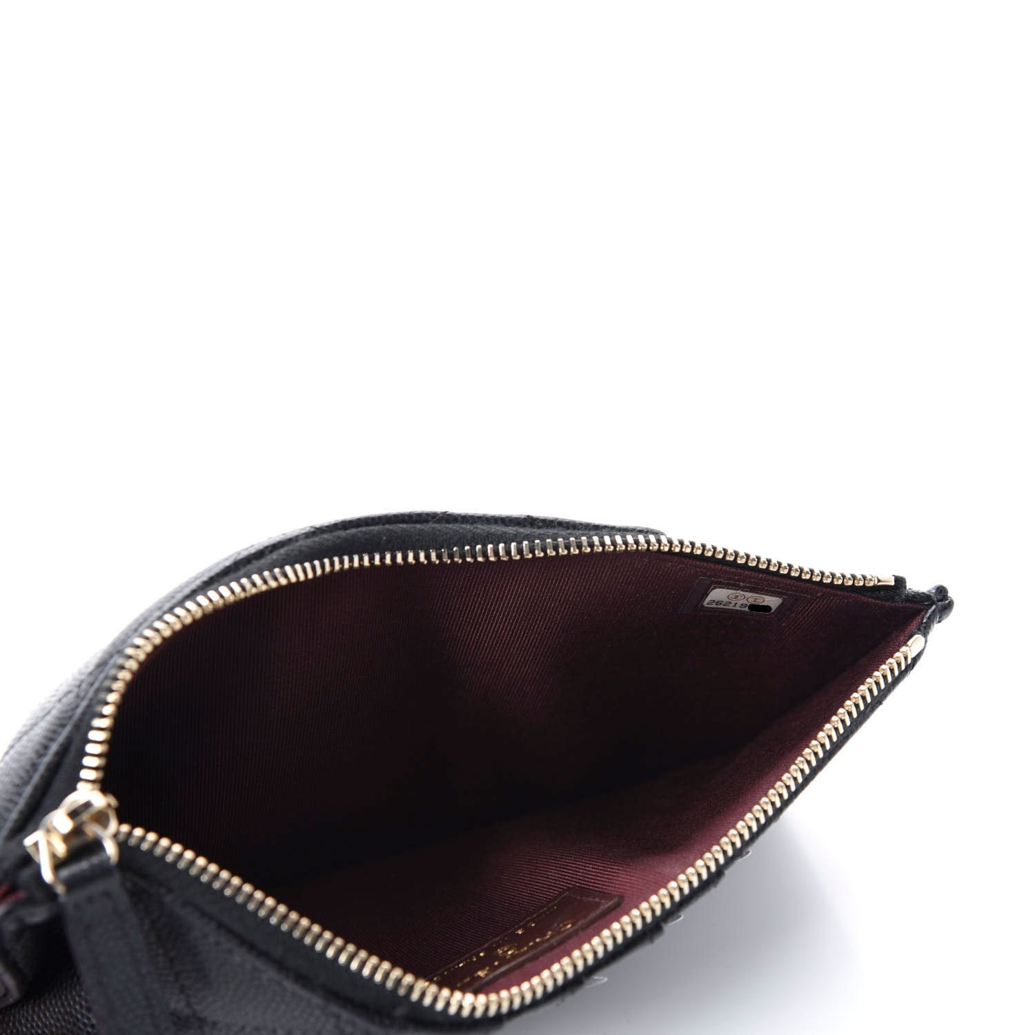 Chanel Caviar Quilted Classic Flat Wallet Pouch Black 5 of 9