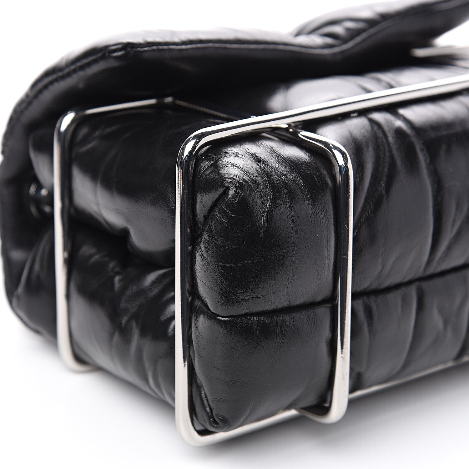 Alexander Wang Calfskin Quilted Halo Crossbody Bag Black 8 of 9