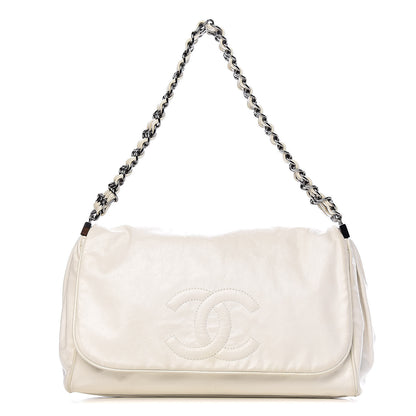 Chanel Calfskin Large Rock and Chain Flap White 1 of 15