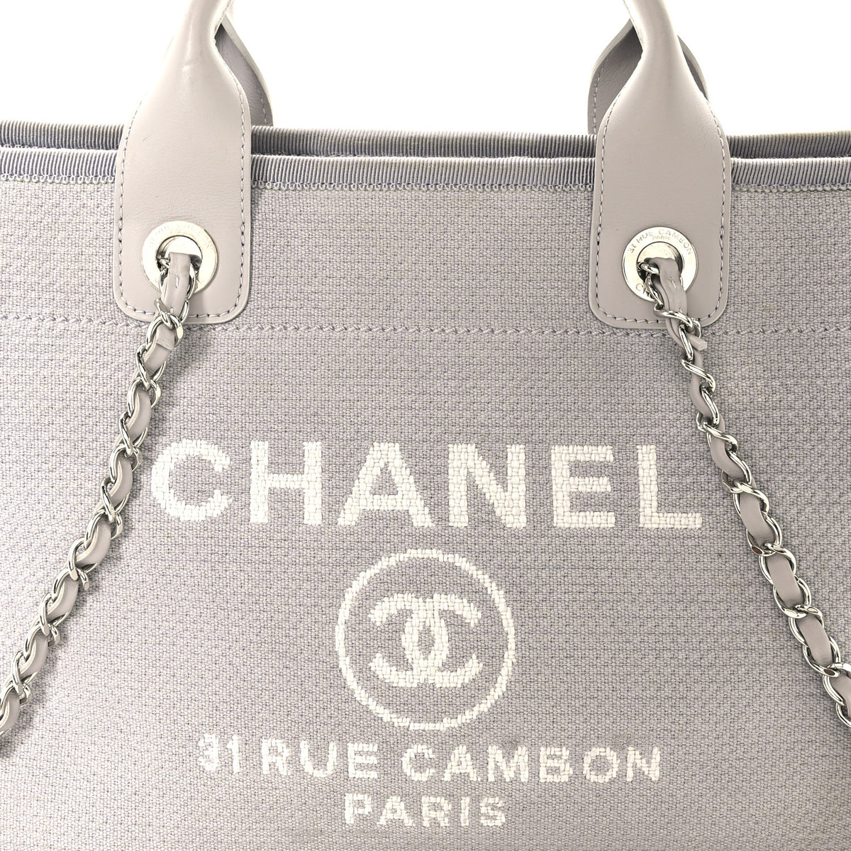 Mixed Fibers Small Deauville Tote Light Grey