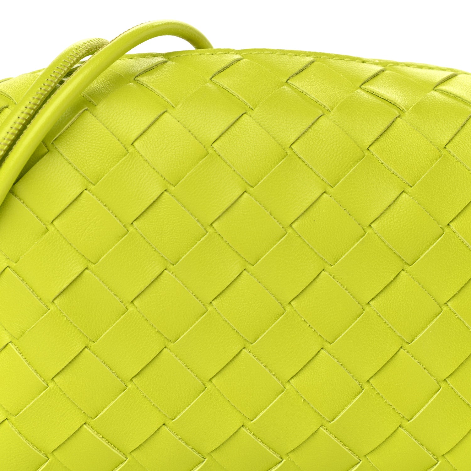Bottega Veneta Nappa Intrecciato Mini Loop Camera Bag Acid Kiwi 7 of 9