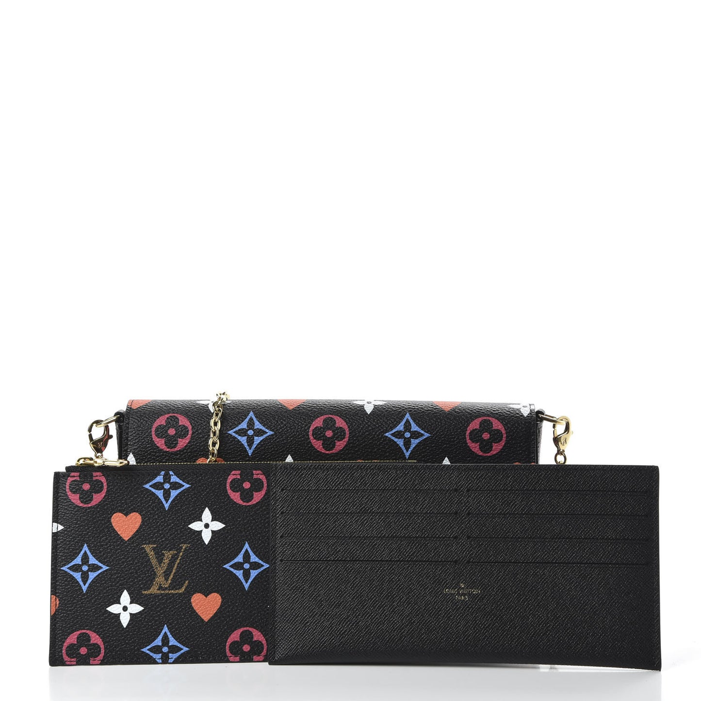 Game On Felicie Chain Wallet Black