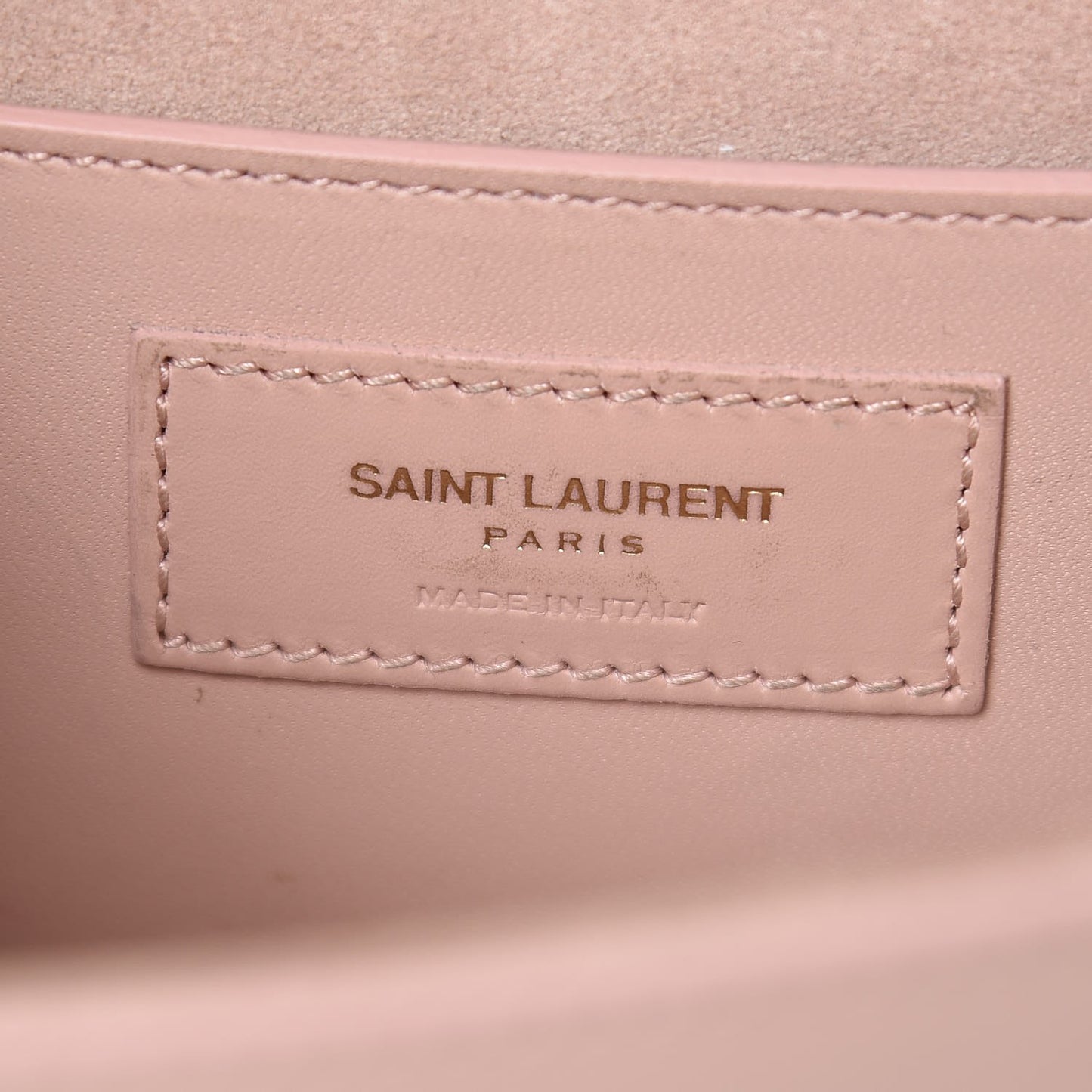 Calfskin Classic Monogram Tassel Clutch Pale Blush
