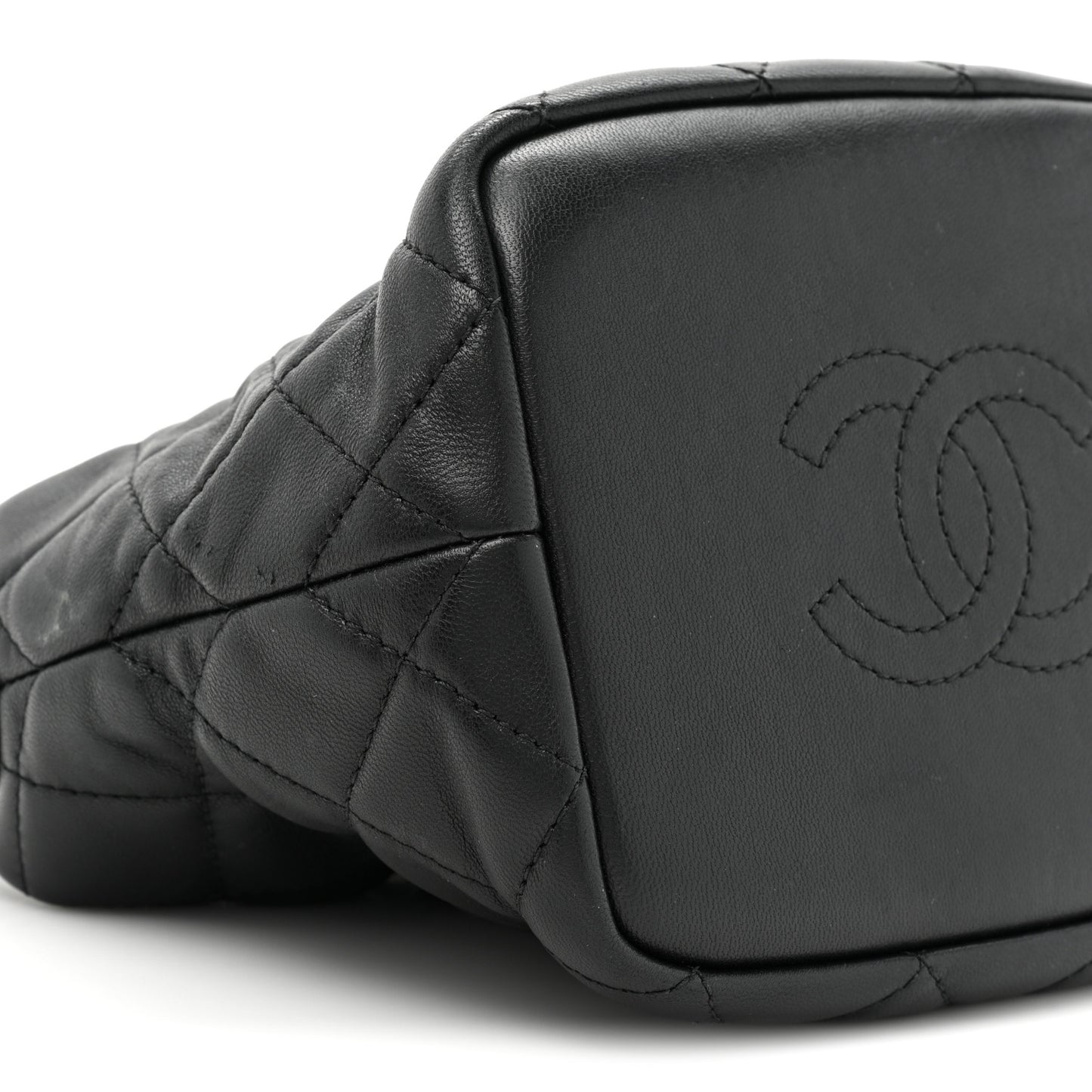 Lambskin Quilted Small Perfect Meeting Hobo Black