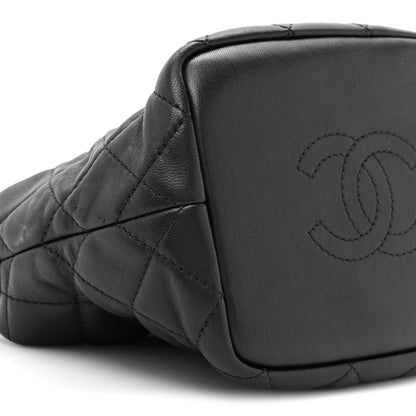 Chanel Lambskin Quilted Small Perfect Meeting Hobo Black 10 of 13