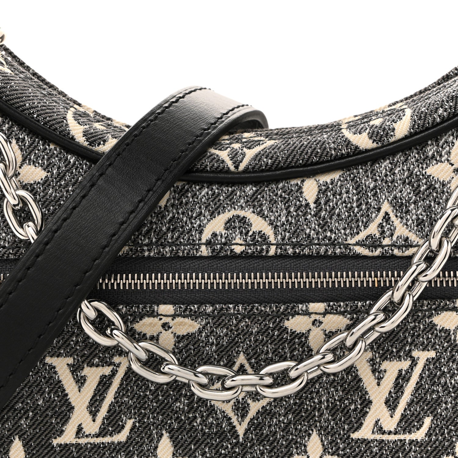Louis Vuitton Monogram Jacquard Denim Loop Black 7 of 9