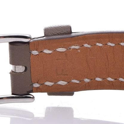Hermes Stainless Steel Swift 17.2mm Heure H Hour Watch Etoupe 7 of 11