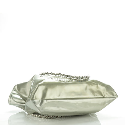 Chanel Patent Crystal Strass Bonbons Tote Silver 4 of 7