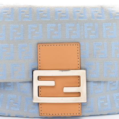 Fendi Zucchino Mini Mama Baguette Blue 7 of 9