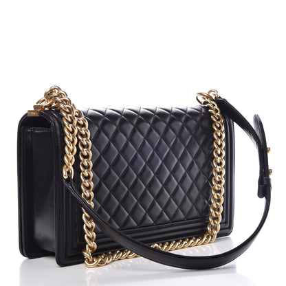 Chanel Lambskin Quilted New Medium Boy Flap Black 3 of 9
