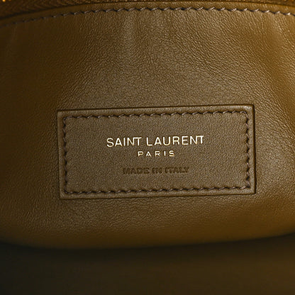 Saint Laurent Suede Lizard Embossed Small Le 5 A 7 Soft Hobo Dark Pistachio 6 of 11