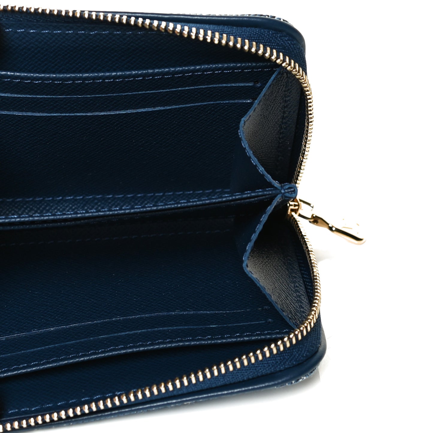 Denim Monogram Jacquard Zippy Coin Purse Bleu