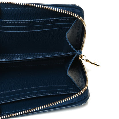 Louis Vuitton Denim Monogram Jacquard Zippy Coin Purse Bleu 5 of 8