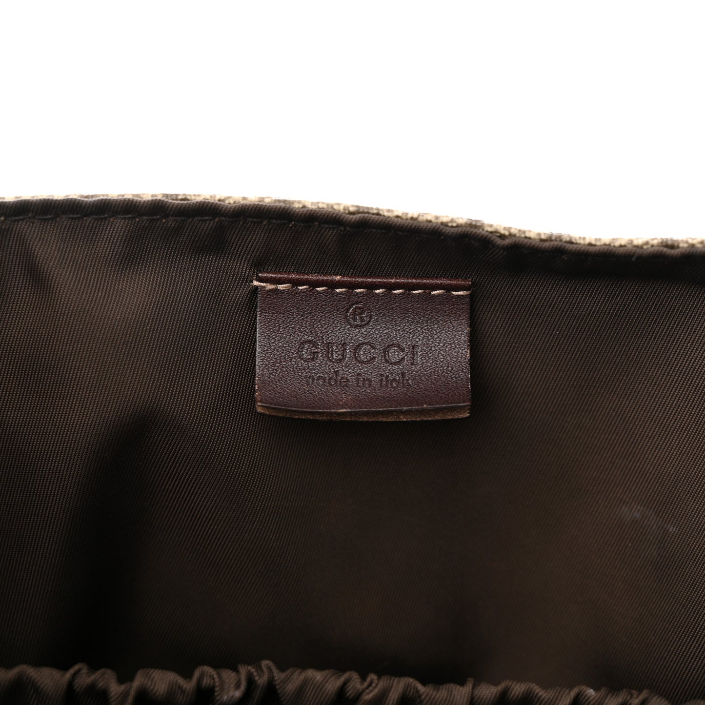 GG Plus Monogram Messenger Diaper Bag Dark Brown
