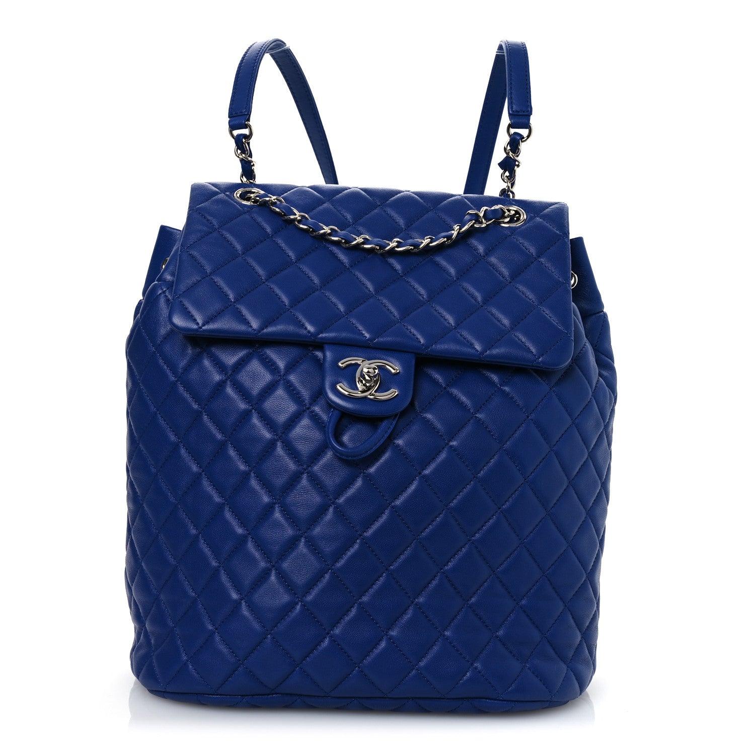 Chanel Lambskin Quilted Large Urban Spirit Backpack Blue 1 of 10