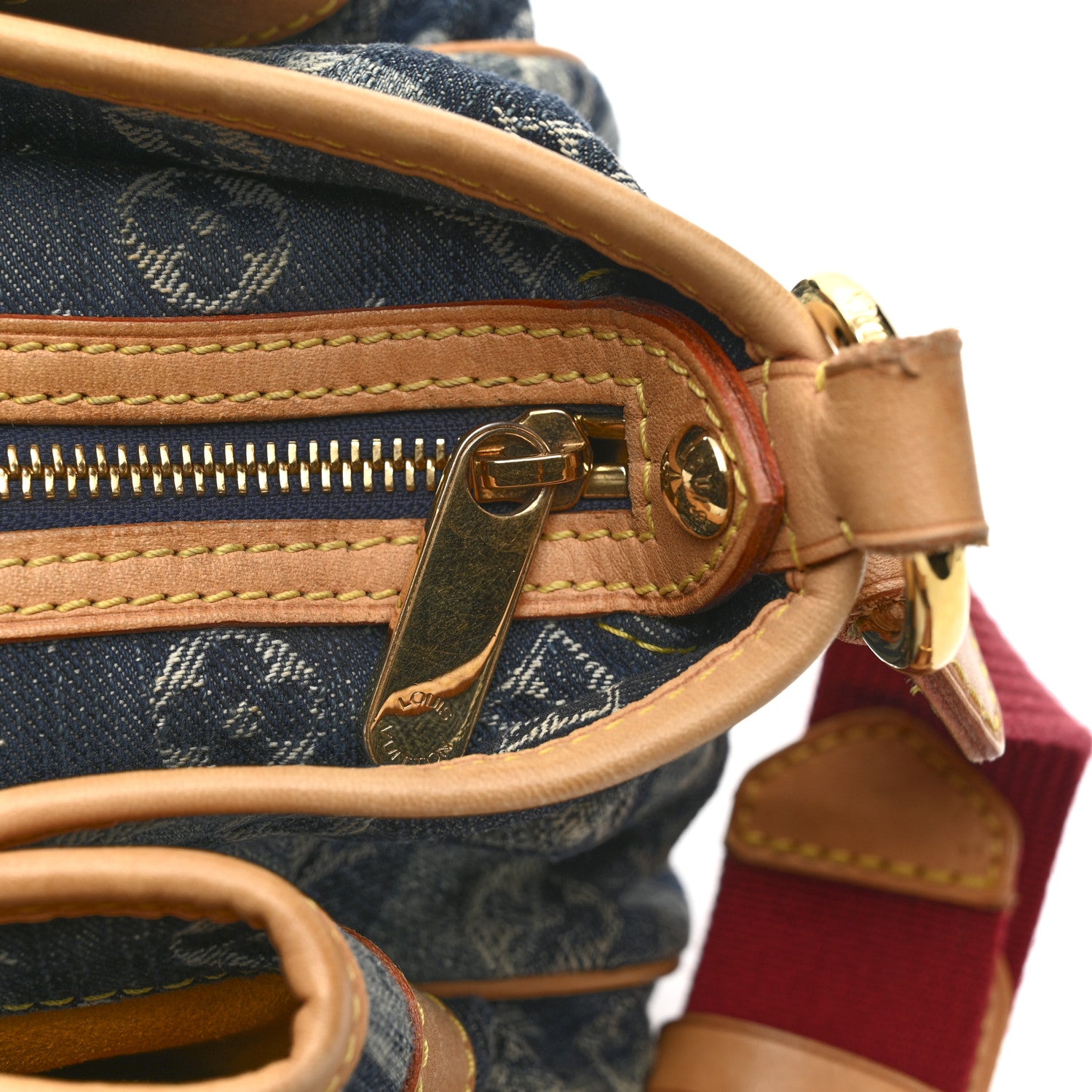 Louis Vuitton Denim Raye Porte Epaule MM 21 of 21