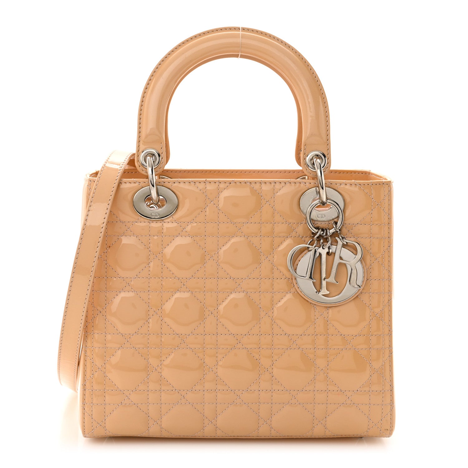 Christian Dior Patent Cannage Medium Lady Dior Rose Clair 1 of 11