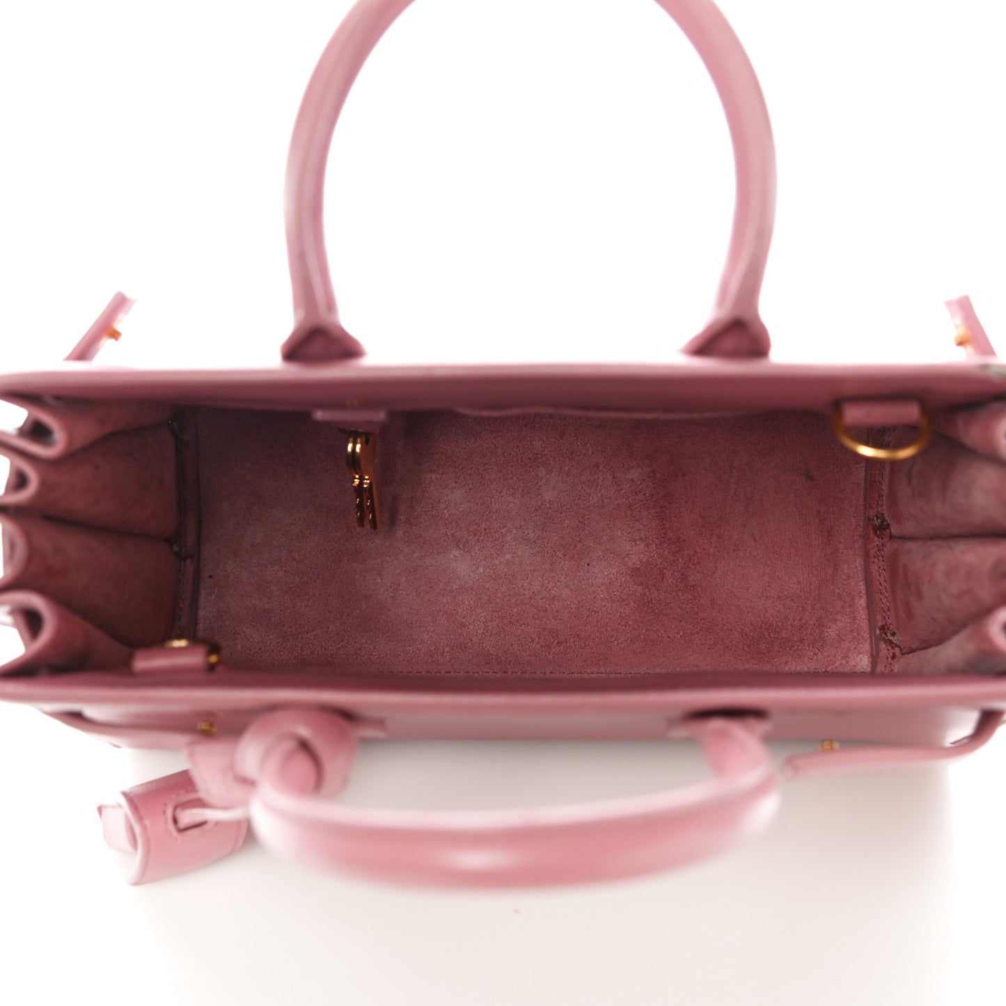 Calfskin Nano Sac De Jour Rose Dark