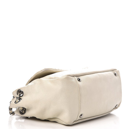 Chanel Calfskin Diamond Stitch Accordion Flap White 5 of 15