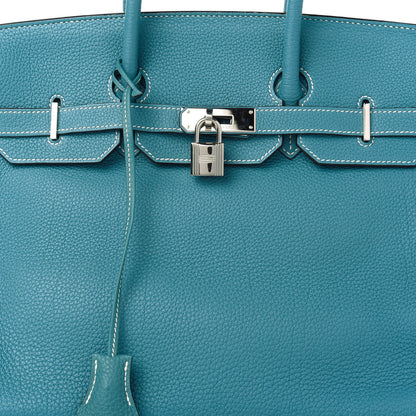 Hermes Togo Birkin 35 Blue Jean 10 of 10