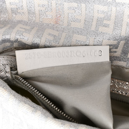 Fendi Metallic Zucchino Baguette Silver 6 of 11