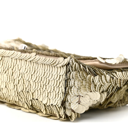 Chanel Sequin Paillette Small Flap Beige 10 of 10