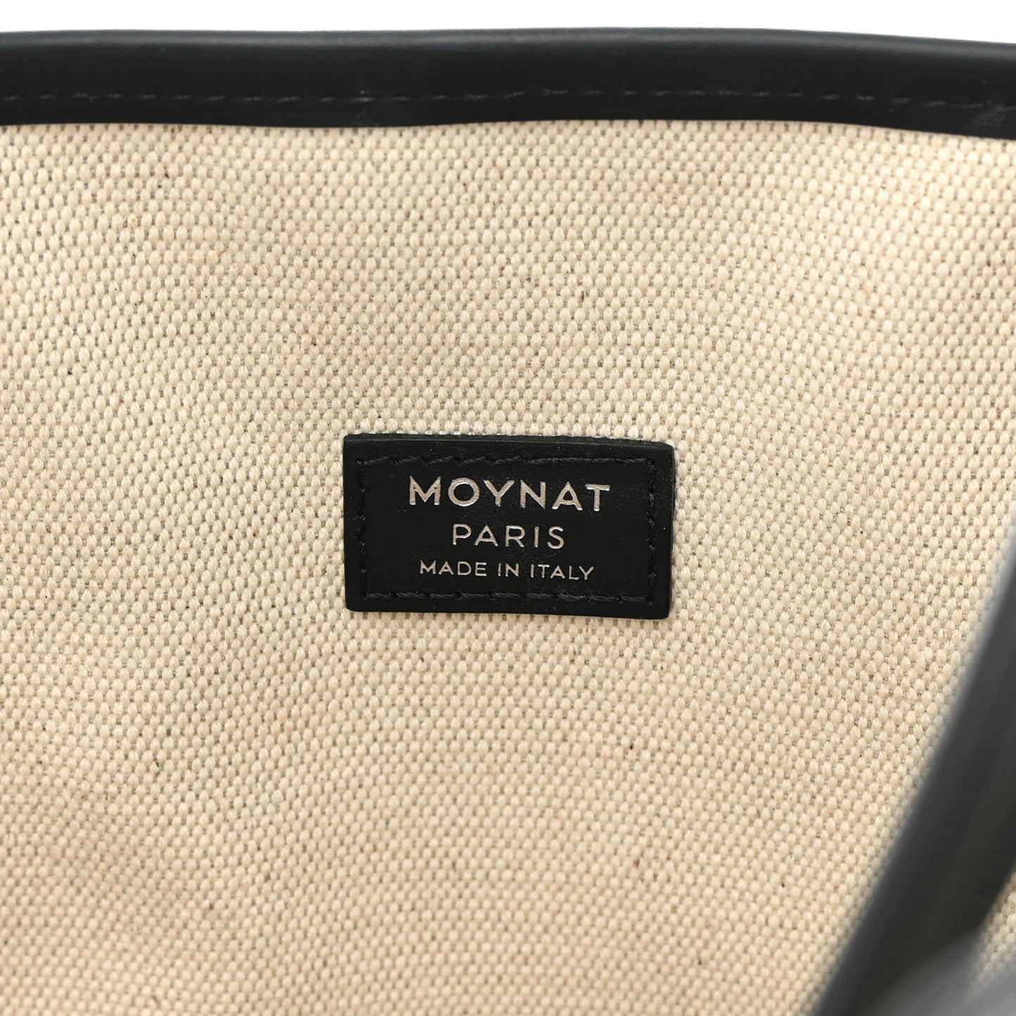 Grained Calfskin Canvas 1920 Oh! Tote Ruban MM Carbon Silver