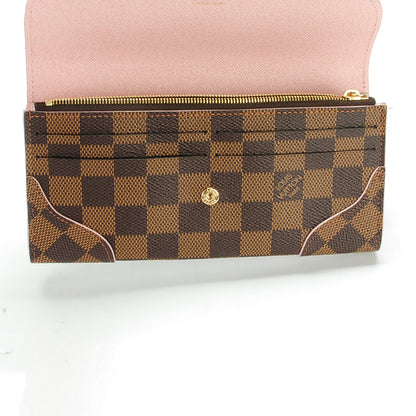 Louis Vuitton Damier Ebene Caissa Wallet Rose Ballerine 6 of 8