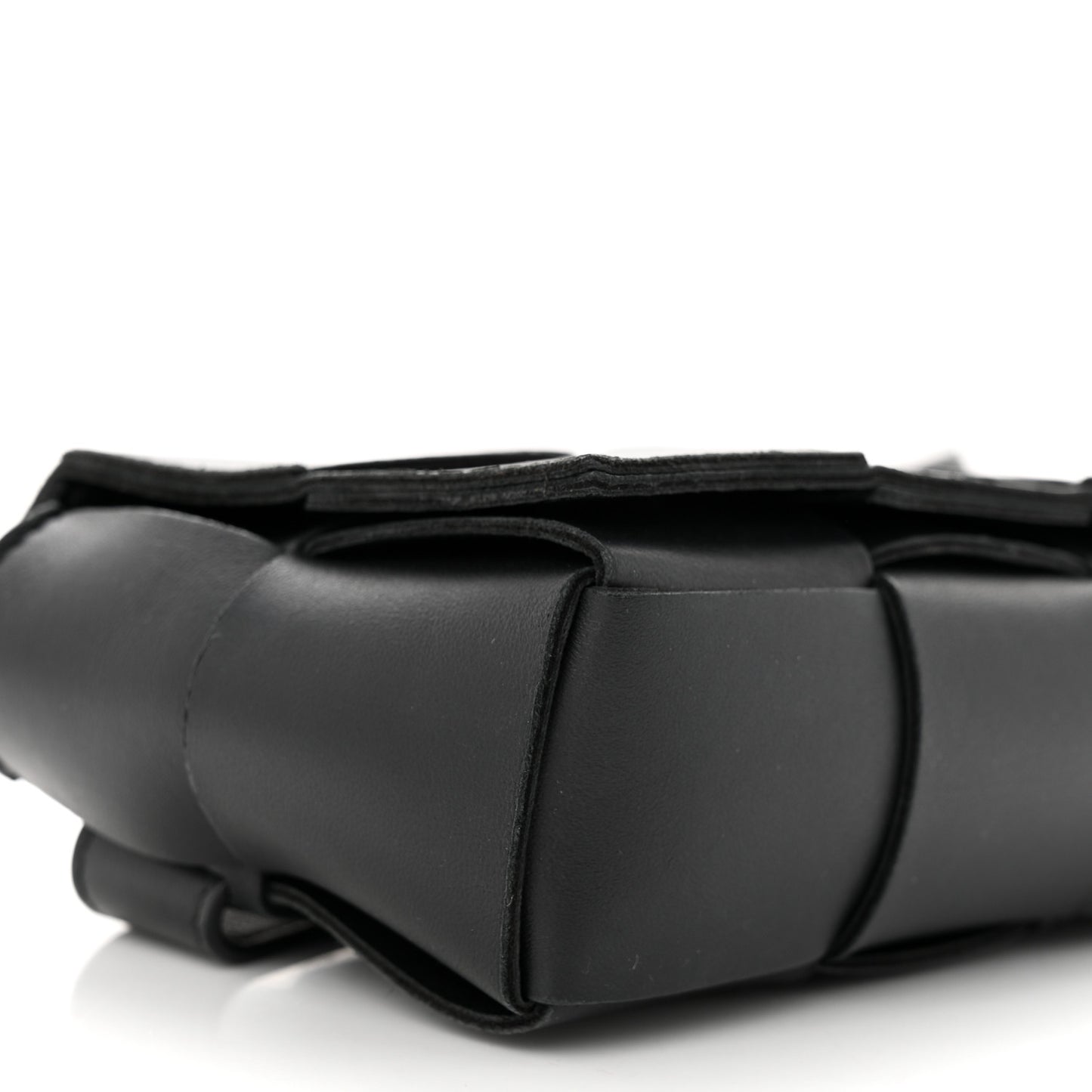 Nappa Maxi Intreccio The Belt Cassette Bag Black