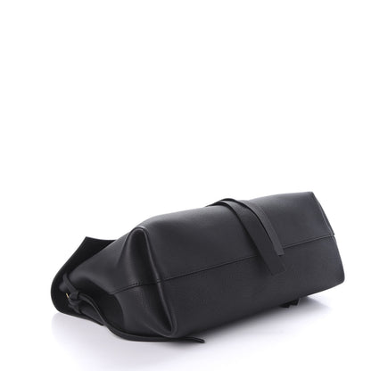 Valentino Garavani Pebbled Calfskin Large VRing Chain Shoulder Bag Black 3 of 8