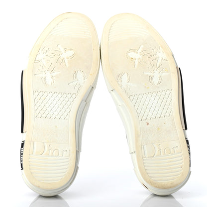 Christian Dior Technical Canvas Oblique B23 Low Top Sneaker 35 White Black 5 of 8