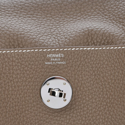 Hermes Taurillon Clemence Lindy 26 Etoupe 6 of 8