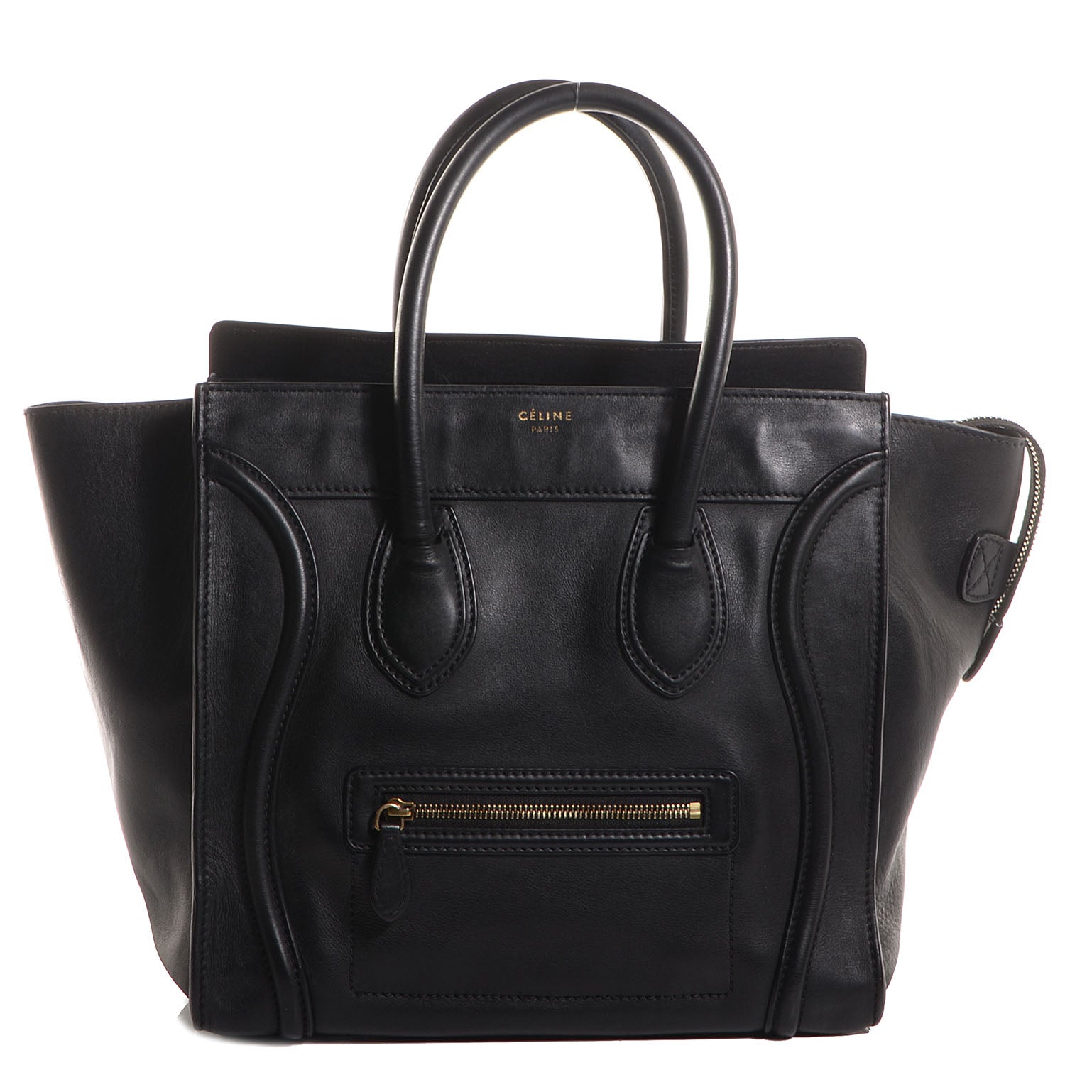 Celine Smooth Calfskin Mini Luggage Black 1 of 8