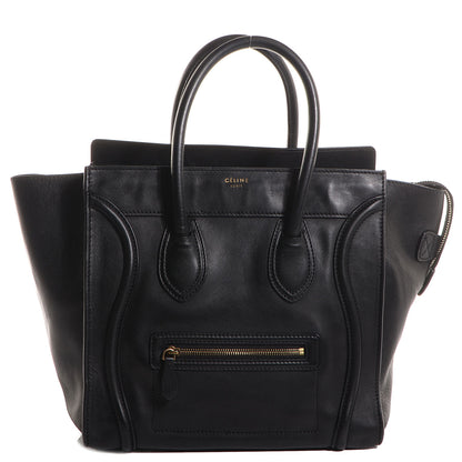 Celine Smooth Calfskin Mini Luggage Black 1 of 8