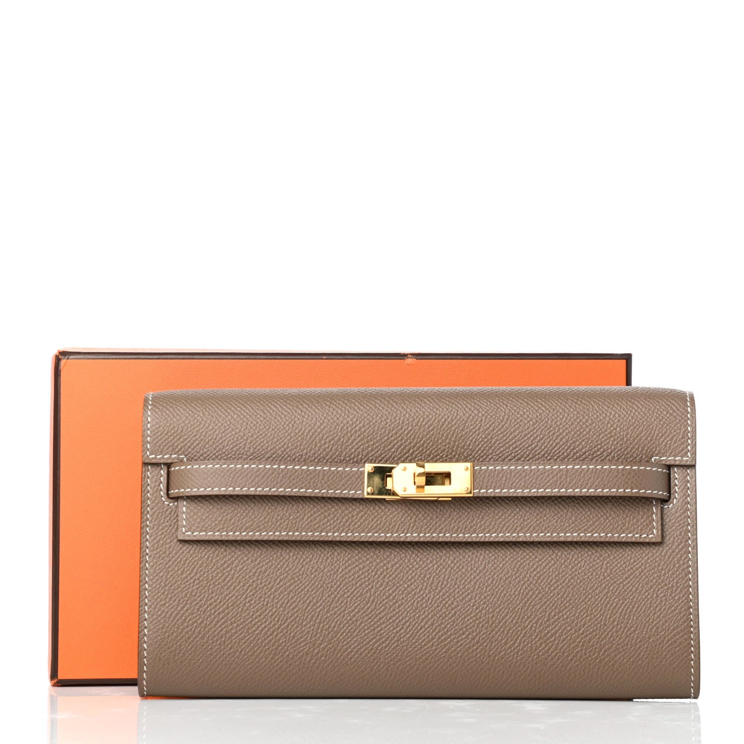 Hermes Epsom Kelly Wallet To Go Etoupe 11 of 11