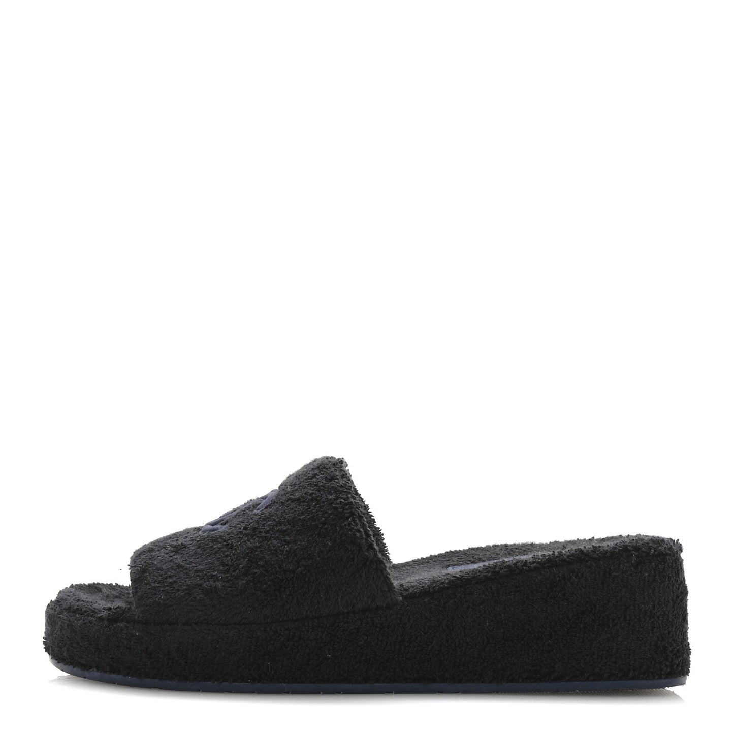 Terry CC Flat Mules Sandals 41 Black Navy