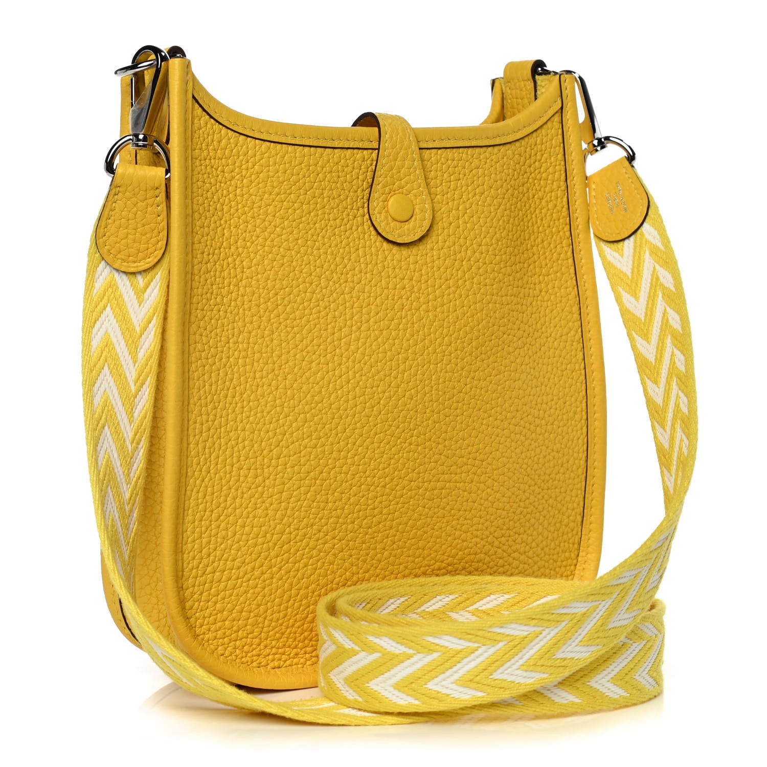 Hermes Taurillon Clemence Evelyne TPM Jaune De Naples 2 of 12